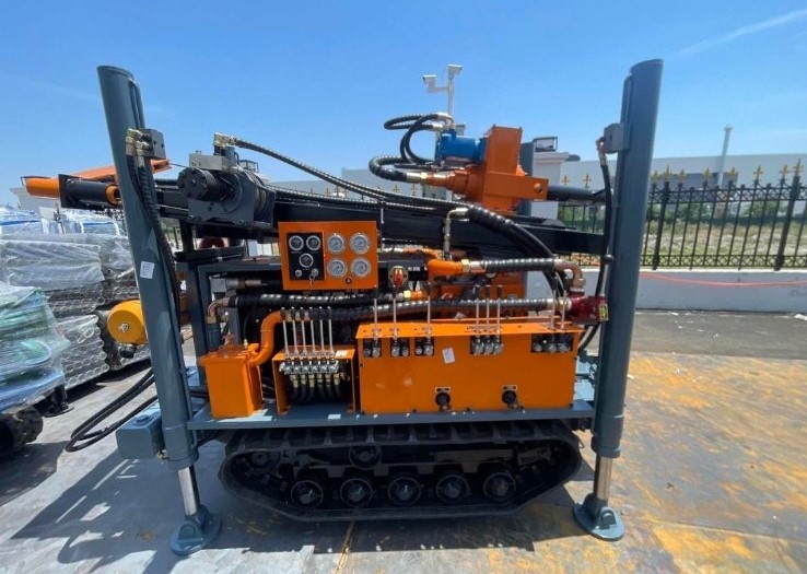 Drilling setup on-site
