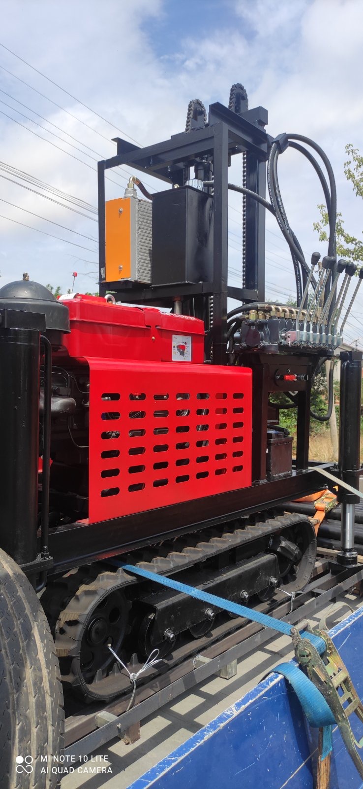 Drilling setup on-site