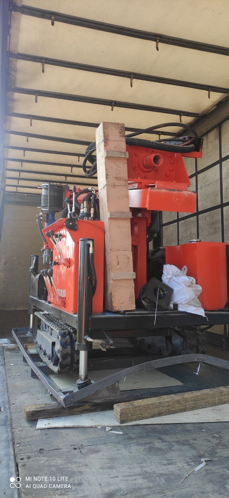 Drilling setup on-site
